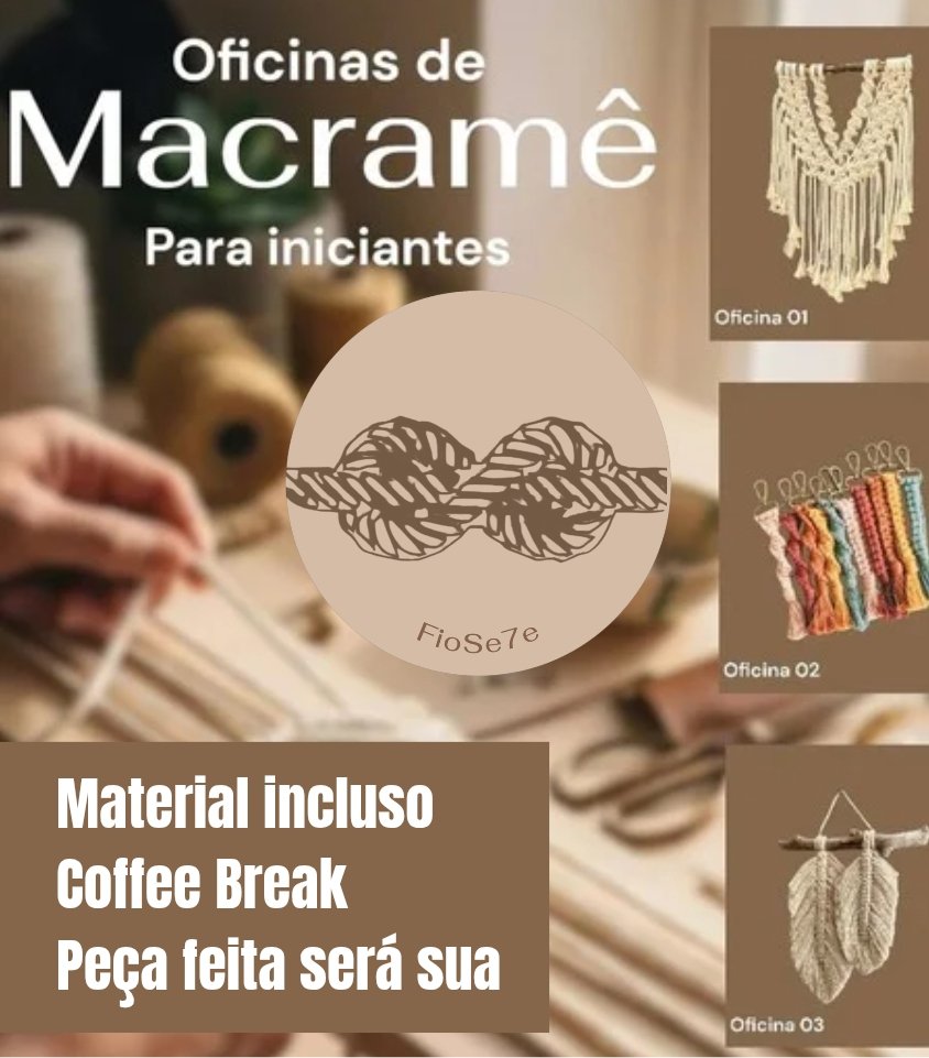 Oficinas de Macramê