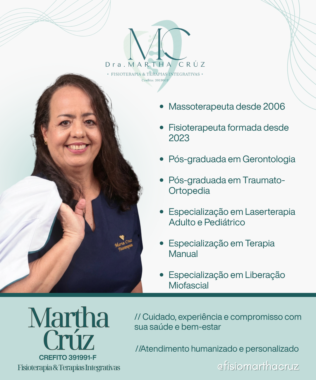 Fisioterapeuta Martha Crúz