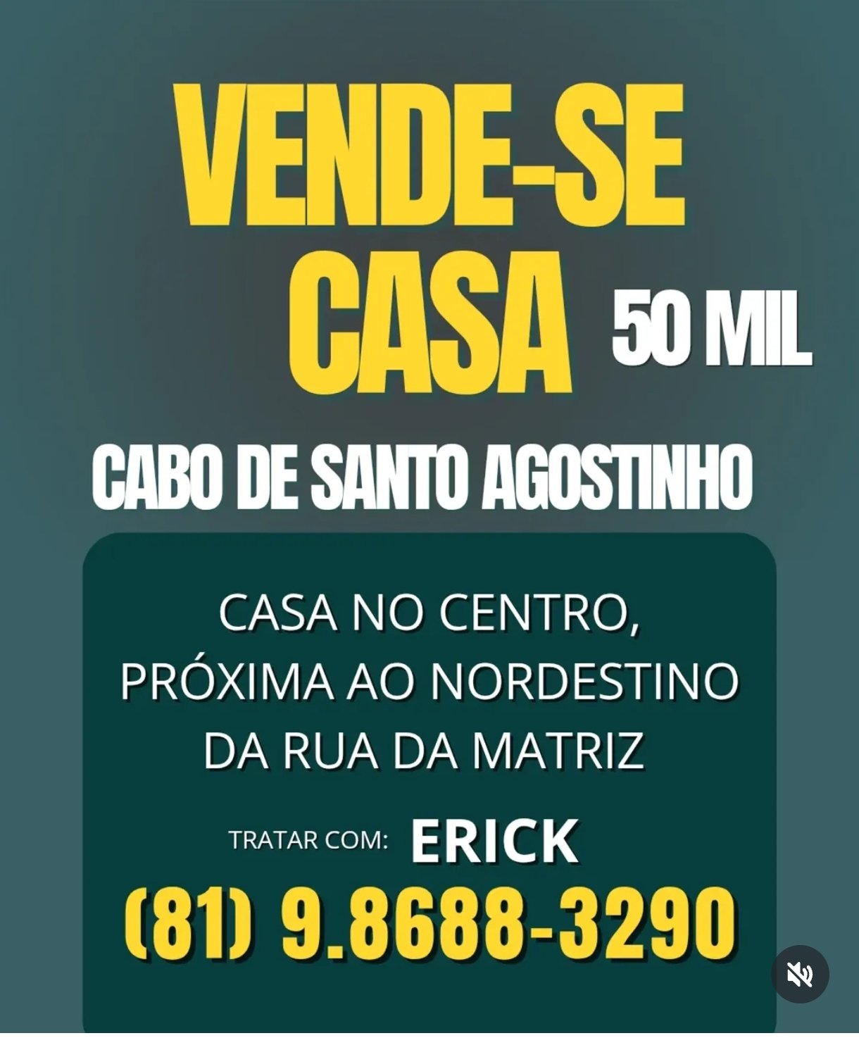 VENDE-SE CASA no Centro do CABO