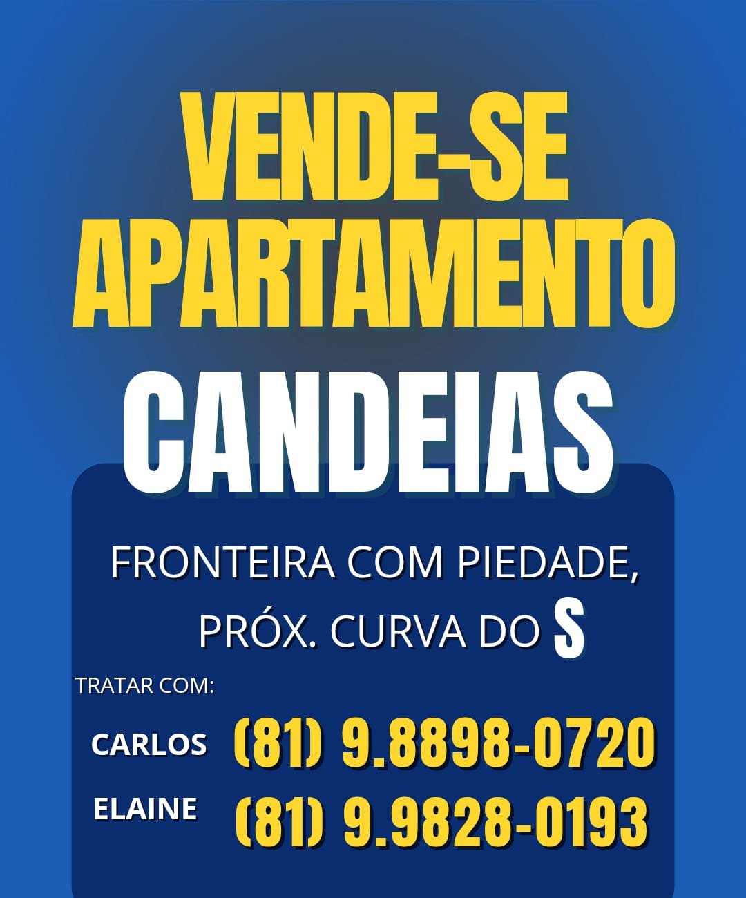 VENDE-SE APARTAMENTO em CANDEIAS – Por esse preço 😯… Você não vai encontrar outra oportunidade