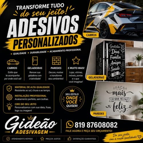 Gideão – Adesivagem em Geral